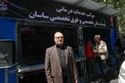 خدمترسانی درمانی و رفاهی بیمارستان تخصصی ساسان به زائران مراسم تشییع رهبر شهید
