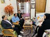 تجدید میثاق مدیرکل بنیاد شهید کردستان با خانوادههای شهدای گرانقدر طهماسبی و جویایی