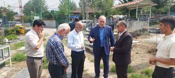 دیدار مدیرکل بنیاد مازندران با والدین شهید والامقام امین علی امامی و بازدید از گلزار شهدای کبریاکلا بابل